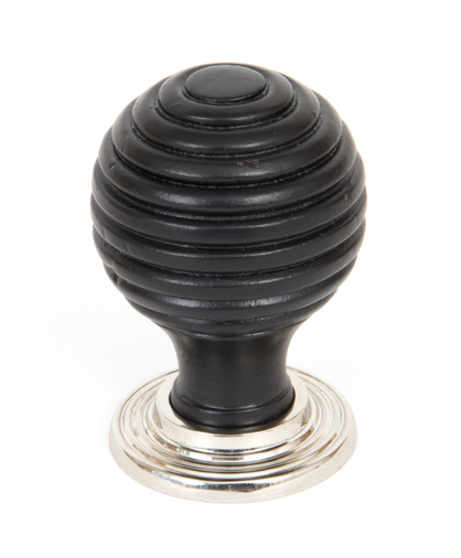 83869 - From The Anvil Ebony and PN Beehive Cabinet Knob 35mm - FTA Image 1