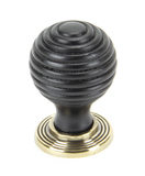 83871 - From The Anvil Ebony and AB Beehive Cabinet Knob 35mm - FTA Image 1 Thumbnail