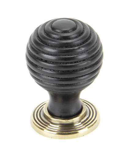 83871 - From The Anvil Ebony and AB Beehive Cabinet Knob 35mm - FTA Image 1