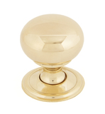 From The Anvil Polished Brass Mushroom Cabinet Knob 32mm 83883 Image 1 Thumbnail