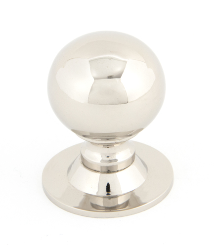 83888 - From The Anvil Polished Nickel Ball Cabinet Knob 31mm - FTA Image 1