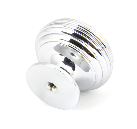 90336 - From The Anvil Polished Chrome Beehive Cabinet Knob 40mm - FTA Image 2