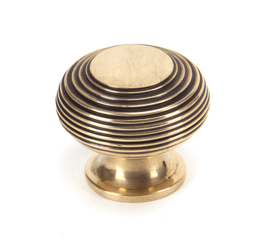 From The Anvil Polished Bronze Beehive Cabinet Knob 40mm 91947 Image 1