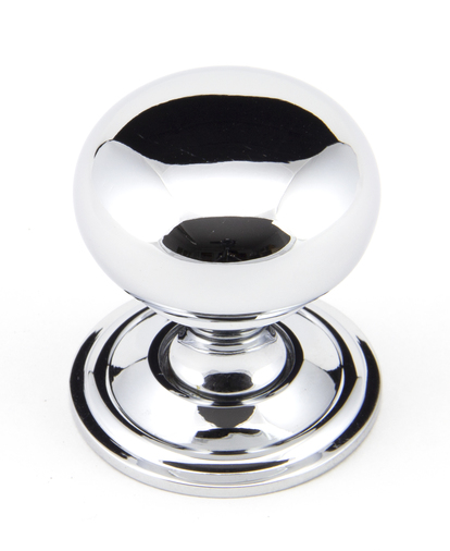 From The Anvil Polished Chrome Mushroom Cabinet Knob 32mm 92032 Image 1