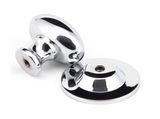 92034 - From The Anvil Polished Chrome Oval Cabinet Knob 33mm - FTA Image 2 Thumbnail
