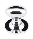 92034 - From The Anvil Polished Chrome Oval Cabinet Knob 33mm - FTA Image 1 Thumbnail