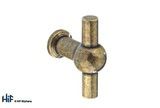 H1091.60.BR Weel T-Bar Handle Antique Bronze 60mm Hole Centre Image 1 Thumbnail