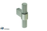 H1125.35.SS Knurled T-Bar Handle Polished Stainless Steel Central Hole Centre Image 1 Thumbnail