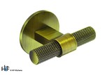H1125.35B383AGB Knurled T-Bar Handle on Circular Backplate Aged Brass Image 1 Thumbnail
