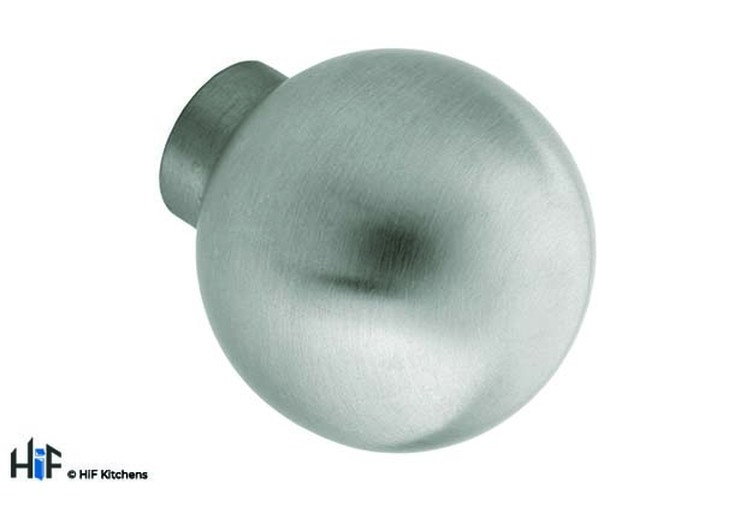 K072.30.SS Knob 30mm Stainless Steel Effect Image 1