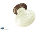K371.35.ABB Holmes Knob Ceramic Crackle Ivory Effect Central Hole Centre Image 1 Thumbnail