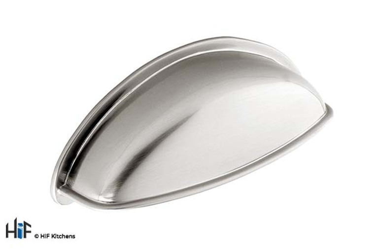 1003/79SS Portland Cup Handle Brushed Stainless Steel Effect Image 1