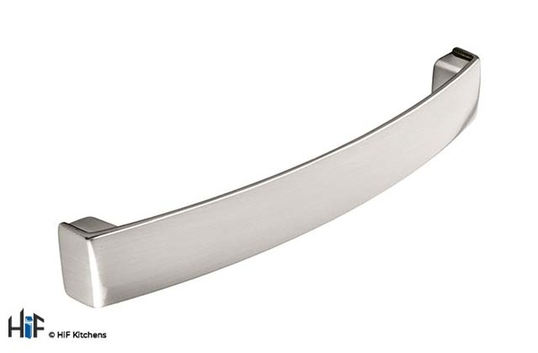 8/1027.B.SS Kitchen Seaham Bow Handle Stainless Steel Effect Image 1