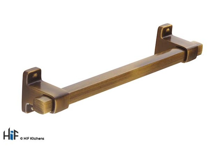 H1128.160.AGB Dartmouth Bar Handle Brass 160mm Hole Centre  Image 1