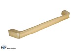 H1133.160.BHB Kitchen D Handle 340mm Wide Brushed Brass Image 1 Thumbnail
