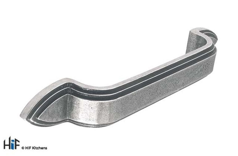 H632.128.PE D Handle 128mm Pewter  Image 1