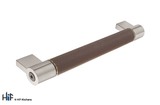 H680.160.SSLE Hammersmith Bar Handle Brushed Stainless Steel - Brown Image 1 Thumbnail