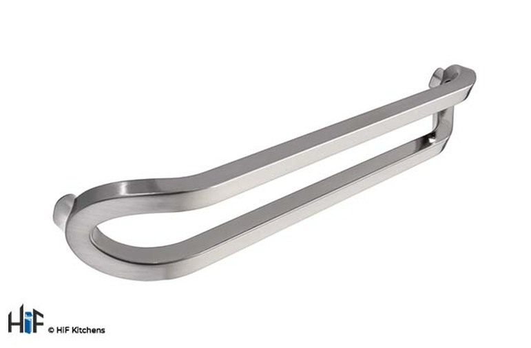 H837.192.SS Melton Open D Handle Stainless Steel Effect Image 1