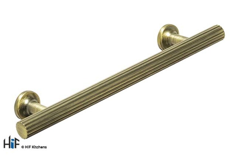 H1144.242.AGB Strand T Bar Handle Brass 192mm Hole Centre Image 1