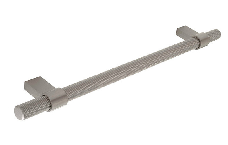 Knurled H1126.257.SS Bar Handle Polished Stainless Steel 192mm Hole Centre Image 1