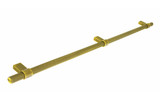 Knurled H1126.448.AGB Bar Handle Aged Brass 448mm Hole Centre Image 1 Thumbnail