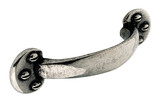 Mathon H151.96.PE Bow Handle Raw Pewter 96mm Hole Centre Image 1 Thumbnail