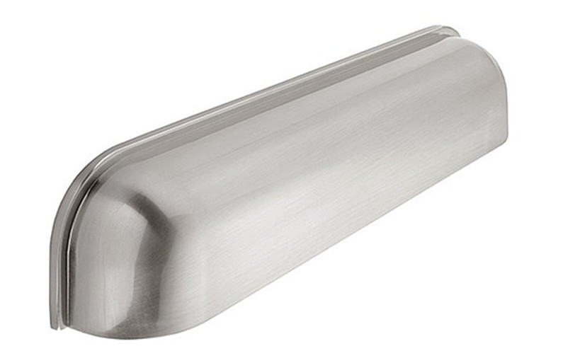 Guildford H1028.64.SS Cup Handle Polished Stainless Steel Effect Image 1