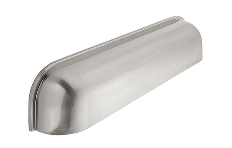 Guilford H1029.128.SS Cup Handle Polished Stainless Steel Effect Image 1