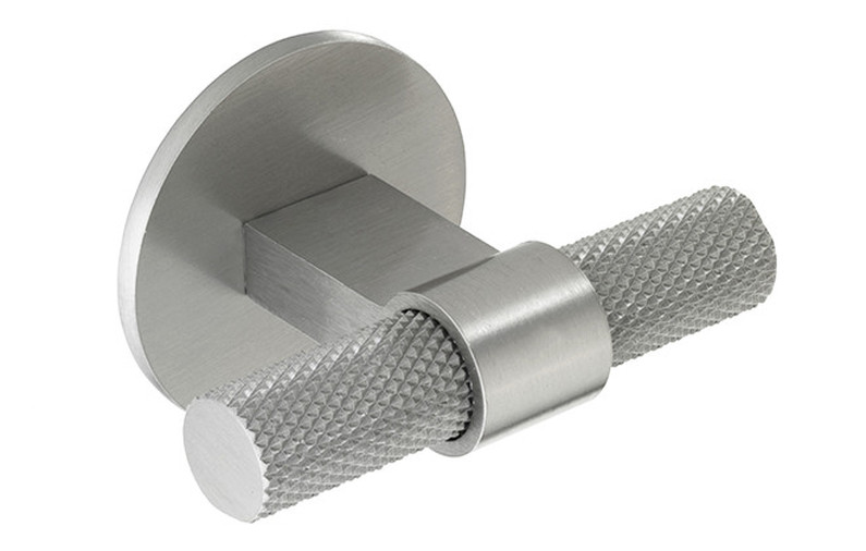 Knurled H1125.35B383SS T Handle Polished Stainless Steel Effect Image 1