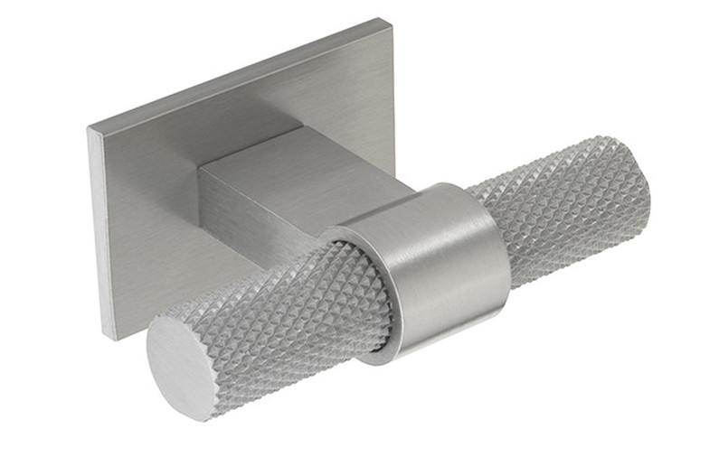 Knurled H1125.35B385SS T Handle Polished Stainless Steel Effect Image 1