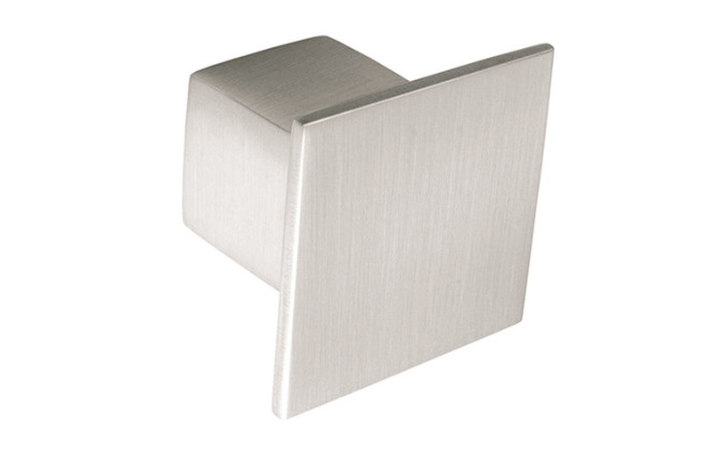 Lea K353.36.SS Knob Square Brushed Stainless Steel Effect Image 1