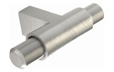 Leeming H1003.62.SS T-Bar Polished Stainless Steel Effect Image 1 Thumbnail