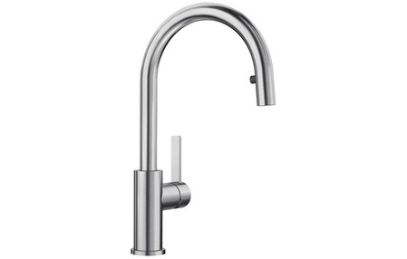 View Blanco Candor-S Brushed St/Steel Kitchen Tap 523121 offered by HiF Kitchens