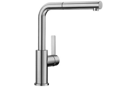View Blanco Lanora-S Brushed St/Steel Kitchen Tap 523123 offered by HiF Kitchens