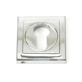 View 45714 - Polished Chrome Round Euro Escutcheon (Square) - FTA offered by HiF Kitchens