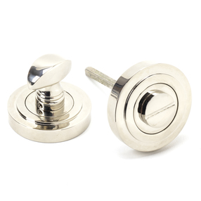 View 45740 - Polished Nickel Round Thumbturn Set (Art Deco) - FTA offered by HiF Kitchens