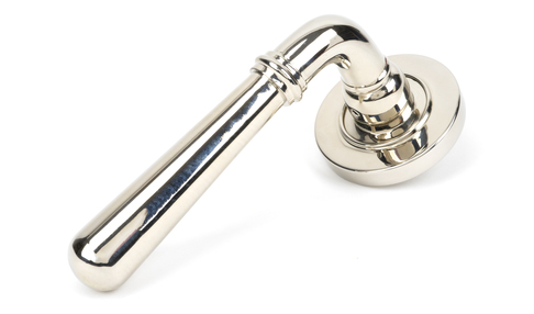 View Polished Nickel Newbury Lever on Rose Set (Plain) offered by HiF Kitchens