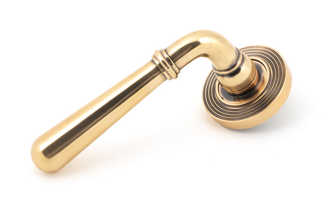 View 46067 - Polished Bronze Newbury Lever on Rose Set (Beehive) - FTA offered by HiF Kitchens