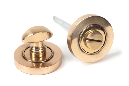 View 46109 - Polished Bronze Round Thumbturn Set (Plain) - FTA offered by HiF Kitchens