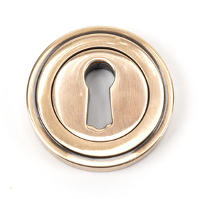 View Polished Bronze Round Escutcheon (Art Deco) offered by HiF Kitchens