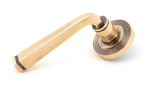 View Polished Bronze Avon Round Lever on Rose Set (Beehive) - U offered by HiF Kitchens