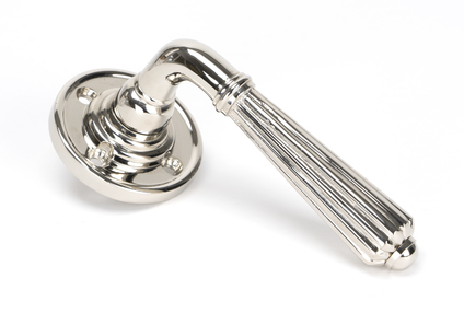 View 50082 - Polished Nickel Hinton Lever on Rose Set - U - FTA offered by HiF Kitchens