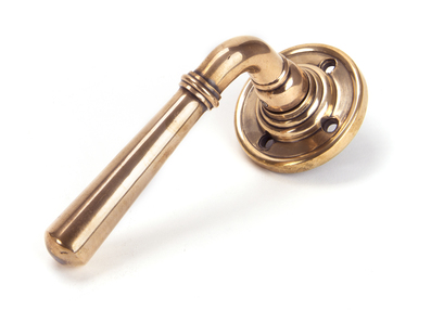 View 50095 - Polished Bronze Newbury Lever on Rose Set - U - FTA offered by HiF Kitchens