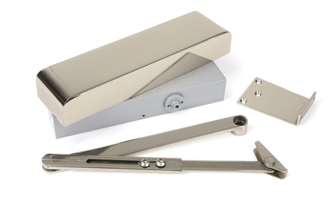 View 50111 - Polished Nickel Size 2-5 Door Closer & Cover - FTA offered by HiF Kitchens