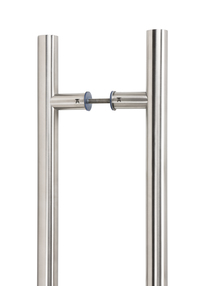 View Satin SS (316) 0.6m T Bar Handle B2B Fix 32mm  offered by HiF Kitchens
