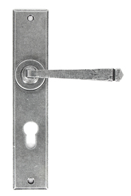 View 33088 - Pewter Large Avon 72mm Centre Euro Lock Set - FTA offered by HiF Kitchens