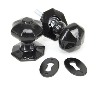 View Black Octagonal Mortice/Rim Knob Set offered by HiF Kitchens