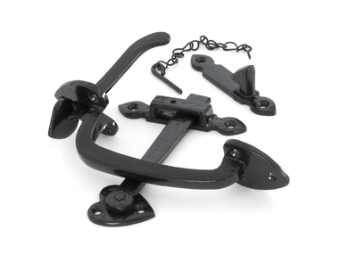 Added 33321 - Black Cast Thumblatch Set with Chain - FTA To Basket