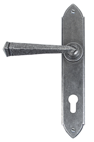 View 33604 - Pewter Gothic Lever Espag. Lock Set - FTA offered by HiF Kitchens