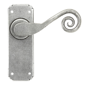 View 33616 - Pewter Monkeytail Lever Latch Set - FTA offered by HiF Kitchens